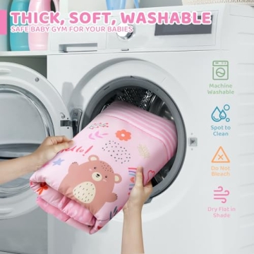 Baby Gym Play Mat - 8-in-1 Activity Mat for Infant