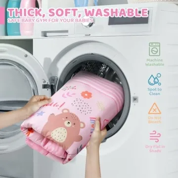 Baby Gym Play Mat - 8-in-1 Activity Mat for Infant