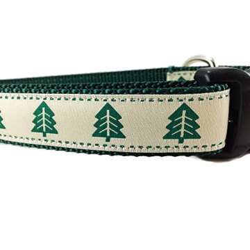 Stylish Christmas Tree Dog Collar for Medium and Large Dogs