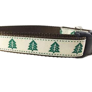 Stylish Christmas Tree Dog Collar for Medium and Large Dogs