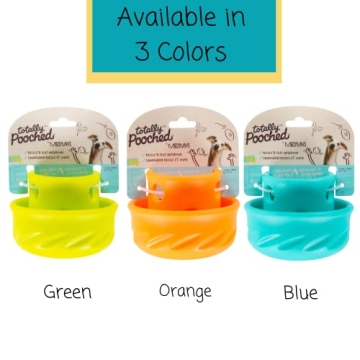 Messy Mutts Totally Pooched Puzzle 'n Play Mushroom | Interactive Treat Puzzle Toy for Dogs | Durable 4” x 3.5” TPR Dog Toy | Teal