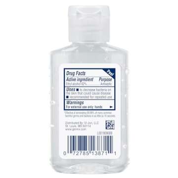 Germ-X Original Hand Sanitizer, Kids Hand Sanitizer, Non-Drying Moisturizing Gel with Vitamin E, Instant and No Rinse Formula, Bulk Mini Travel Size for On-The-Go, 2 Fl Oz (Display Pack of 6)