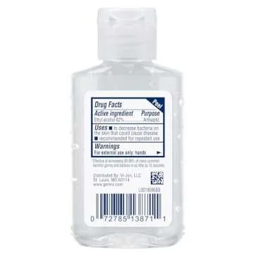 Germ-X Original Hand Sanitizer, Kids Hand Sanitizer, Non-Drying Moisturizing Gel with Vitamin E, Instant and No Rinse Formula, Bulk Mini Travel Size for On-The-Go, 2 Fl Oz (Display Pack of 6)