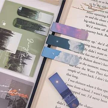 Colorful Magnetic Bookmarks for Students & Teachers - 12 pcs