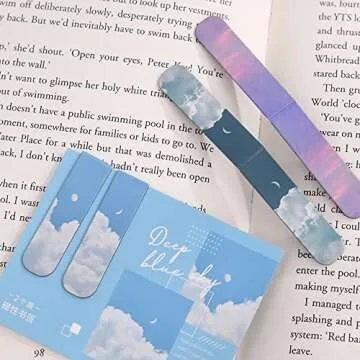 Colorful Magnetic Bookmarks for Students & Teachers - 12 pcs