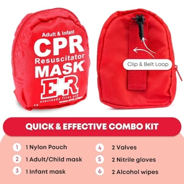 CPR Mask Combo Kit for Adults & Infants – Ever Ready