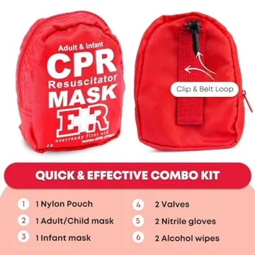CPR Mask Combo Kit for Adults & Infants – Ever Ready