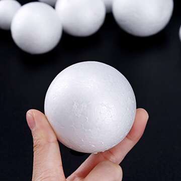 Create Your Own Solar System Model with Pllieay 14 Polystyrene Spheres & Bamboo Sticks