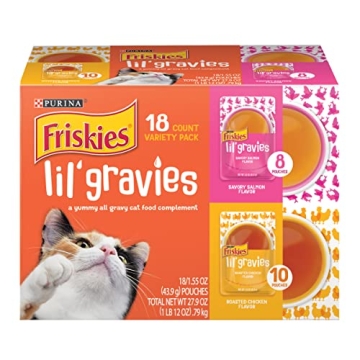 Purina Friskies Lil' Gravies Variety Pack for Cats  - 18 Pouches