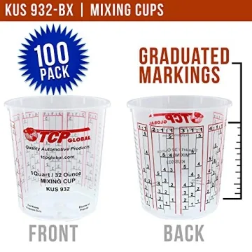 100 Quart Paint Mixing Cups with Lids for Precision Mixing