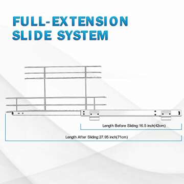 G-TING Under Sink Sliding Shelf for Easy Organization