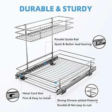G-TING Under Sink Sliding Shelf for Easy Organization