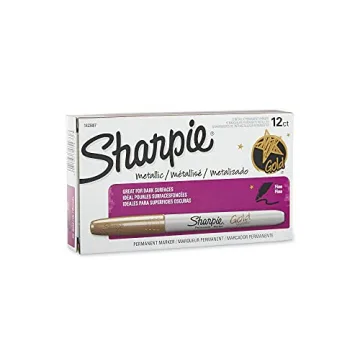 Sharpie Metallic Permanent Markers Gold Dozen - Vibrant Art Tools