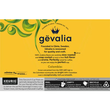 Gevalia Colombia Medium Roast K-Cup Pods 12 Count