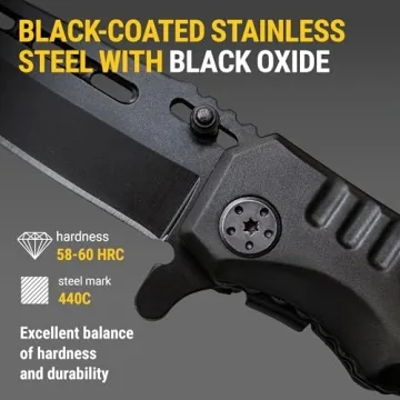 Folding Tactical Knife with 3.4-inch Sharp Blade