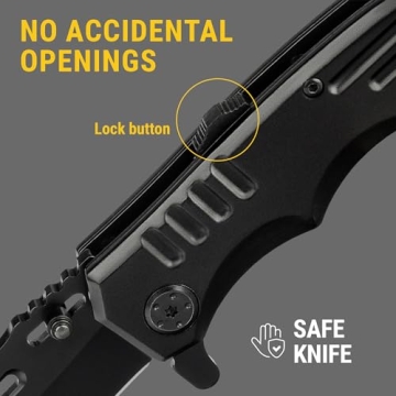 Folding Tactical Knife with 3.4-inch Sharp Blade