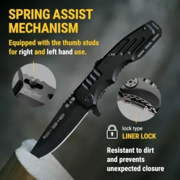 Folding Tactical Knife with 3.4-inch Sharp Blade