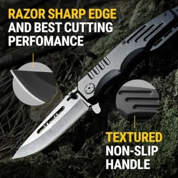 Folding Tactical Knife with 3.4-inch Sharp Blade