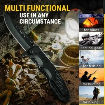 Folding Tactical Knife with 3.4-inch Sharp Blade