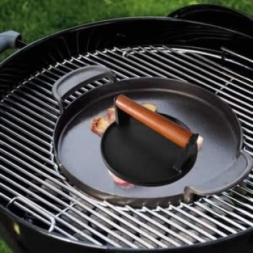 Firsgrill Cast Iron Burger Press for Perfect Cooking