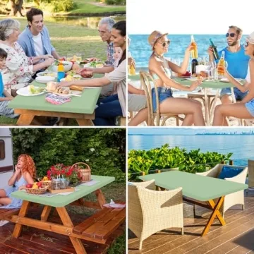 Homing Elastic Waterproof Table Cloth for Outdoor Use