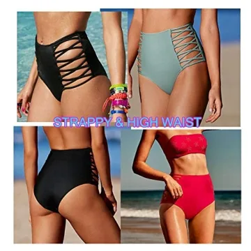 Stylish High-Waisted Bikini Bottom - COLO Swimwear