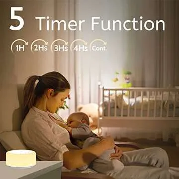 ColourNoise Sound Machine White Noise Machine 12 Colors Night Lights Brown Noise Machine with 30 Soothing Sounds Sleep Sound Machine with 5 Timers Portable for Home Travel and Office(White)