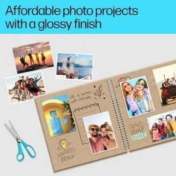 HP Everyday Glossy Photo Paper, 5x7 in, 60 sheets