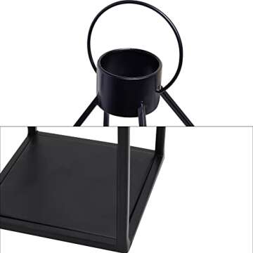 HPC Decor Lantern Set with Timer Candles for Indoor Outdoor Decor