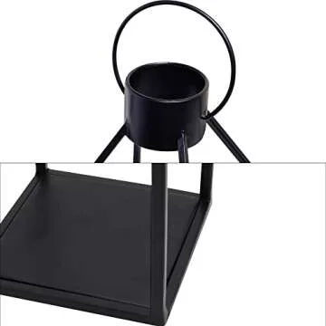 HPC Decor Lantern Set with Timer Candles for Indoor Outdoor Decor