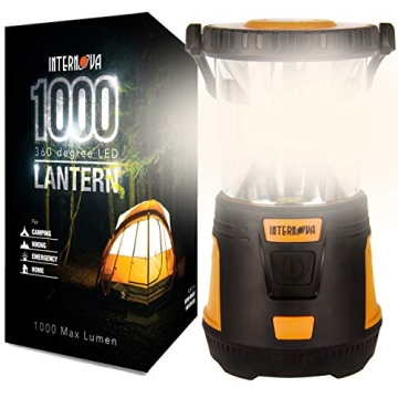 Internova 1000 LED Camping Lantern - Massive Brightness with Fully Adjustable 360 Arc Lighting - Eme...