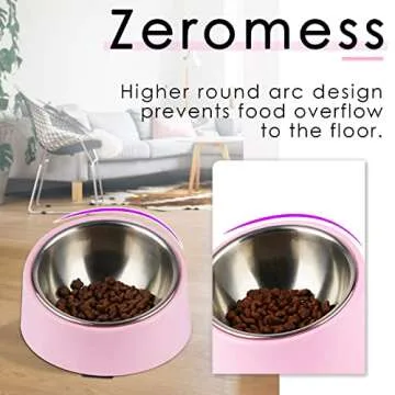 15 Degree Slanted Dog Bowl for Mess-Free Pet Feeding