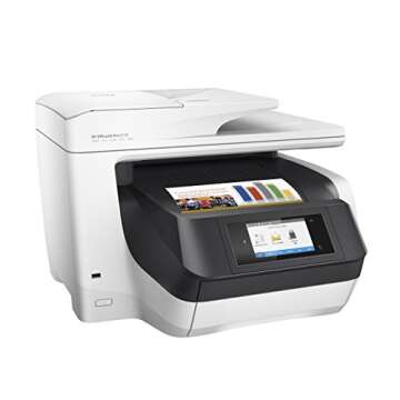 HP OfficeJet Pro 8720 All-in-One Wireless Color Printer, HP Instant Ink or Amazon Dash replenishment ready - White (M9L75A)