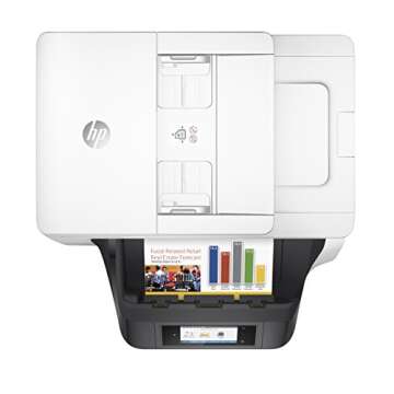 HP OfficeJet Pro 8720 All-in-One Wireless Color Printer, HP Instant Ink or Amazon Dash replenishment ready - White (M9L75A)