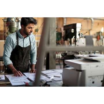 HP OfficeJet Pro 8720 All-in-One Wireless Color Printer, HP Instant Ink or Amazon Dash replenishment ready - White (M9L75A)