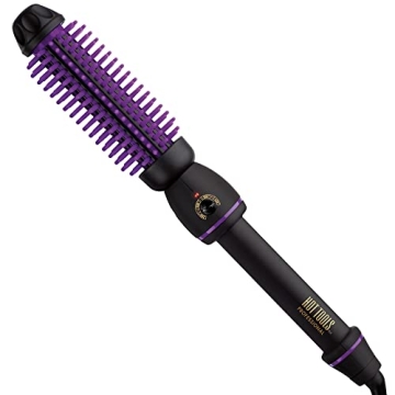 Hot Tools Pro Artist Heated Silicone Bristle Brush Styler for Effortless Curls and Added Volume
