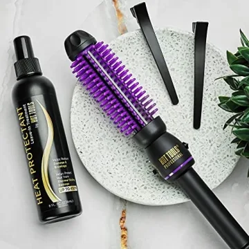 Hot Tools Pro Heated Silicone Brush Styler for Gorgeous Curls