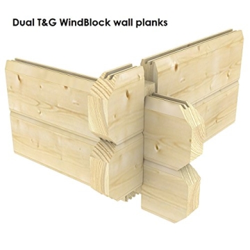 Allwood Sommersby Garden House Kit - Easy Assembly, 174 SQF