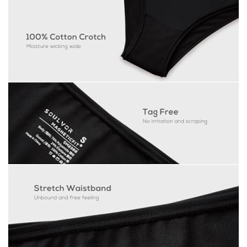 Stylish SOULVOR Cheeky Underwear - Comfortable and Stretchy