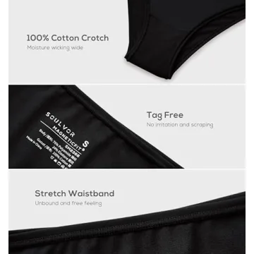 Stylish SOULVOR Cheeky Underwear - Comfortable and Stretchy