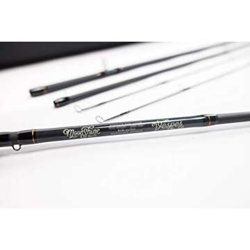 Moonshine Rod Company Fly Fishing Rod with Carrying Case and Extra Rod Tip Section Fast Action, The ...