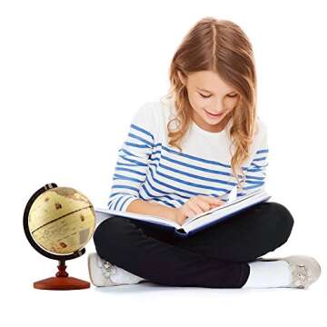 TTKTK Mini Vintage World Globe for Home and Learning