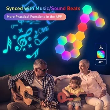 TISOFU Hexagon Lights - RGB Wall Panels for Unique Decor