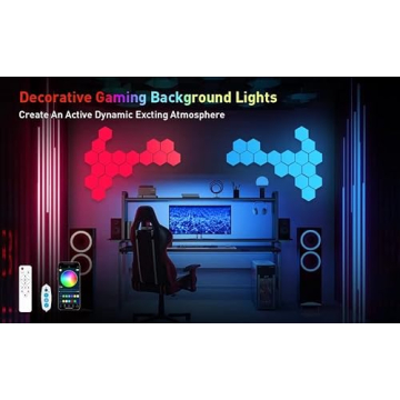 TISOFU Hexagon Lights - RGB Wall Panels for Unique Decor