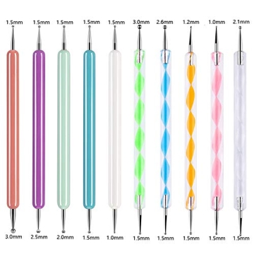 ABenkle 10Pcs Dotting Tools Set for Nail Art and Crafts