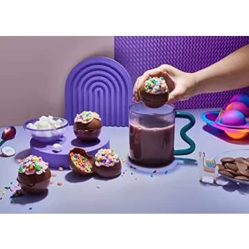 Total Indulgence DIY Hot Chocolate Bomb Kit, Makes 12 Cocoa Bombs, Includes 2 Silicone Molds For Cho...