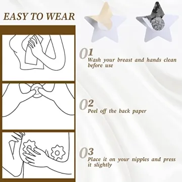 Vicenpal 30 Pairs Nipple Pasties for All Occasion