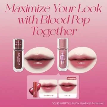 WAKEMAKE WM X NETFLIX SQUID GAME Dewy Gel Maxi Gloss 14 Pink Scar Set (+Watery Tok Tint Mini 7 Bloody Pop)