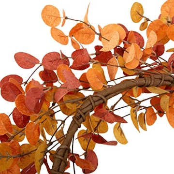 VGIA 18 Inch Fall Wreath Ideal for Autumn Decor