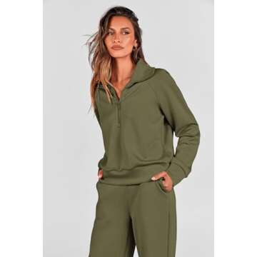 PRETTYGARDEN Women's Cozy Long Sleeve Lounge Set
